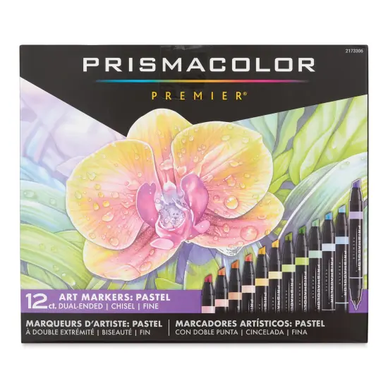 Prismacolor Premier Dual-Ended Art Markers - Pastel, Set of 12 {1}