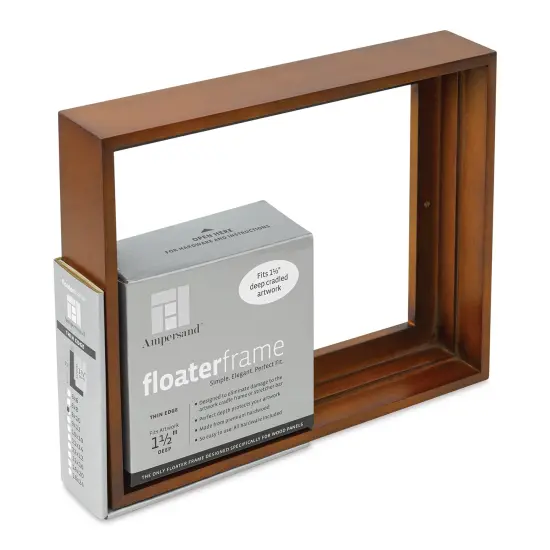 Ampersand Floaterframe - Thin, Walnut, 8" x 10", 1-1/2" {1}