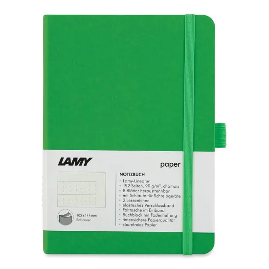 Lamy Softcover Notebook - Green, Dot-Grid-Rule, 5-3/4" x 4-1/8" {1}