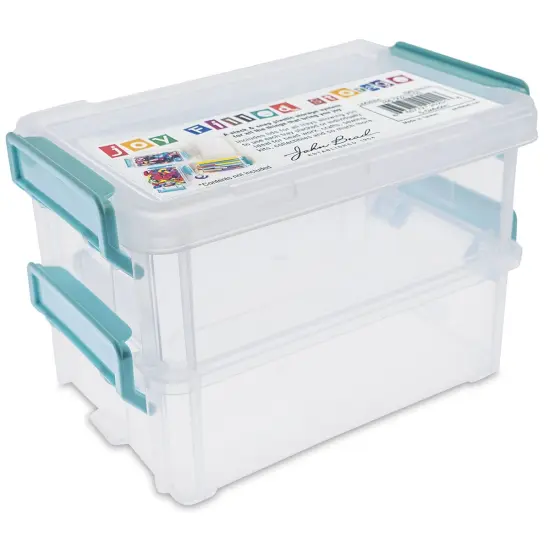 John Bead Stack and Snap Craft Storage Containers - 2 Layers, 2"H x 4"W x 5-1/2"L {1}
