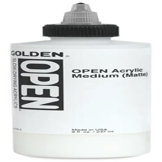 Golden Open Acrylic Medium - Matte, 8 oz bottle {1}