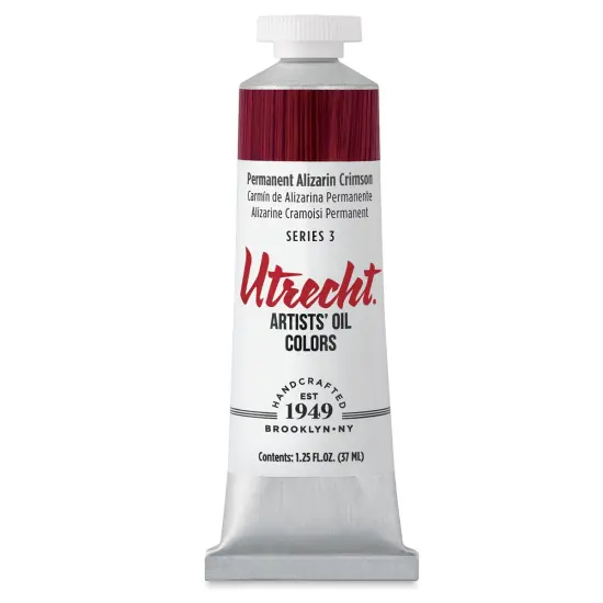 Utrecht Artists' Oil Paint - Permanent Alizarin Crimson, 37 ml tube {2}