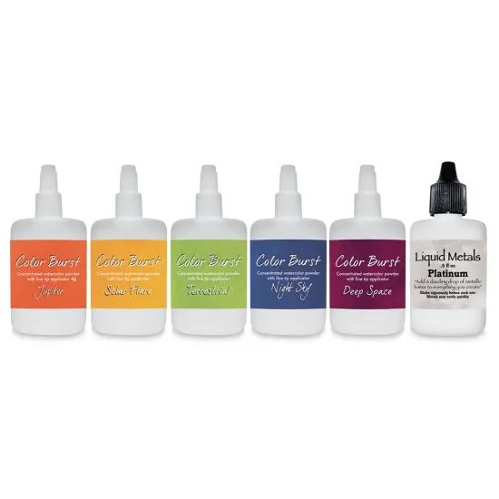 Color Burst Watercolor Powders- Set of 6, Galaxy {2}