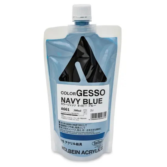 Holbein Acryla Gesso - Navy Blue, 300 ml pouch {1}