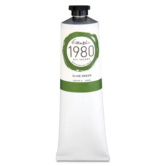 Gamblin 1980 Oils - Olive Green, 150 ml tube {1}