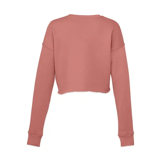 Bella Canvas Cropped Crew Fleece - Mauve, Large {1}