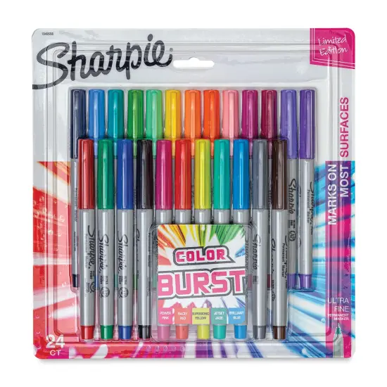Sharpie Ultra-Fine Point Marker - Color Burst Colors, Set of 24 {2}
