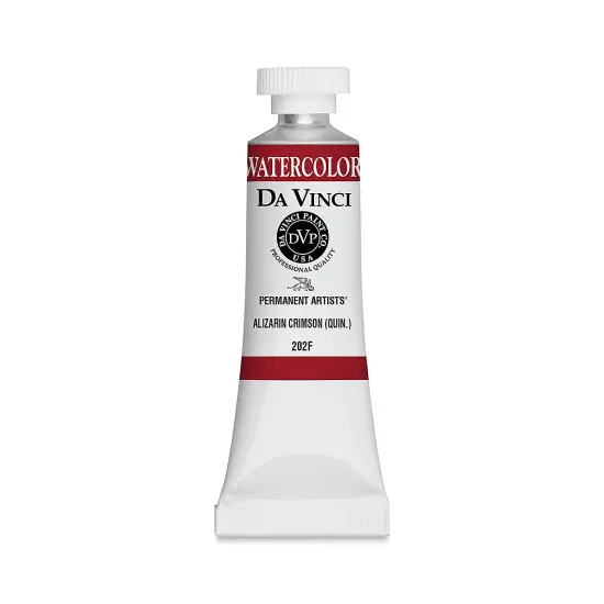Da Vinci Artists' Permanent Watercolor - Alizarin Crimson Quinacridone, 15 ml tube {1}