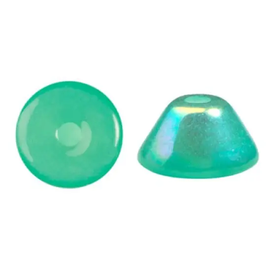 Konos Par Puca&reg; Czech glass bead, Frost Jade AB, 10 grams {1}