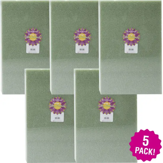 Styro Block 18"X12"X2" 5/Pkg {1}