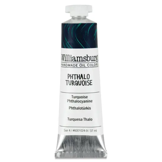 Williamsburg Handmade Oil Paint - Phthalo Turquoise, 37 ml tube {1}