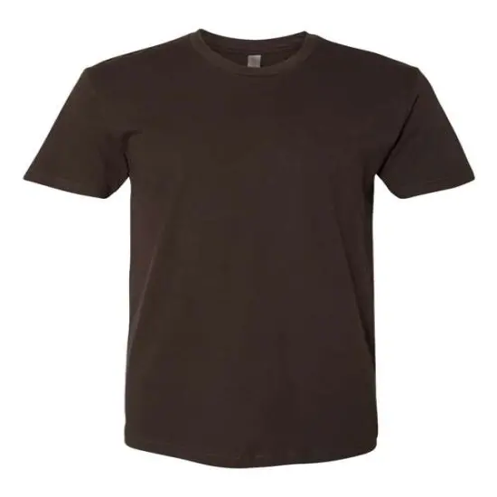 Next Level&reg; Crewneck Short Sleeve Unisex Adult Cotton T-Shirt Dark Chocolate {1}