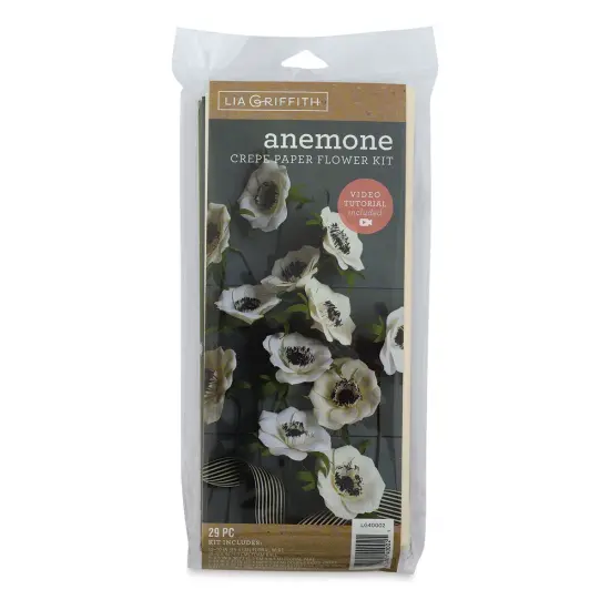 Lia Griffith Crepe Paper Flower Kit - Anemone, 29 Pieces {1}