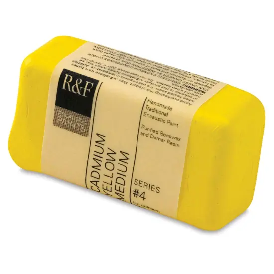 R&F Encaustic Paint Block - Cadmium Yellow Medium, 40 ml block {1}