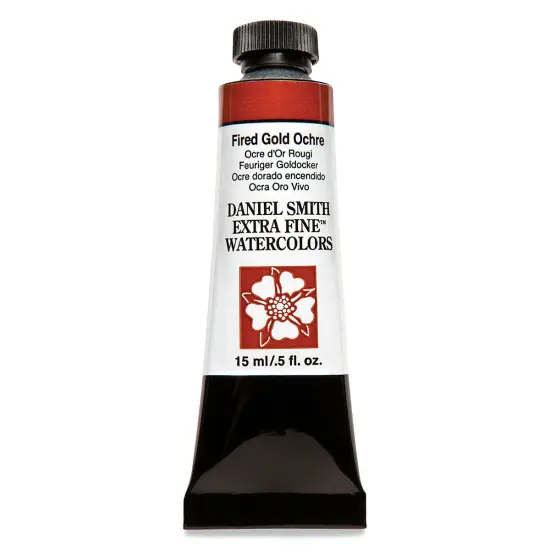 Daniel Smith Extra Fine Watercolor - Fired Gold Ochre, 15 ml Tube {2}
