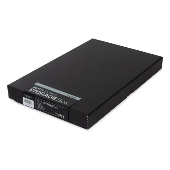Blick Archival Storage Box - 11" x 17" x 2", Black {1}