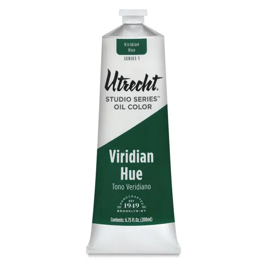 Utrecht Studio Series Oil Paint - Viridian Hue, 200 ml tube {2}