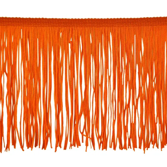 Belagio Chainette Fringe, 4" Wide, 10-Yard Bolt, Orange {1}