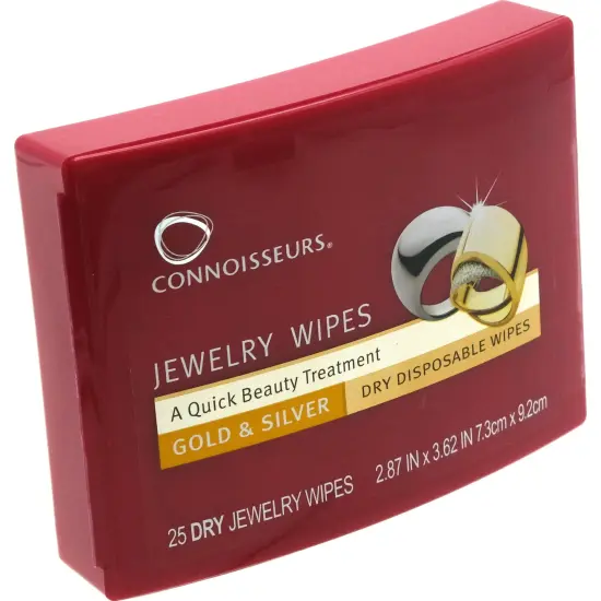 Connoisseurs Jewelers Jewelry Cleaning Cleaner Wipes Two Containers of 25 {2}