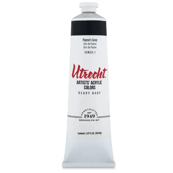 Utrecht Artists' Acrylic Paint - Payne's Gray, 5 oz tube {2}