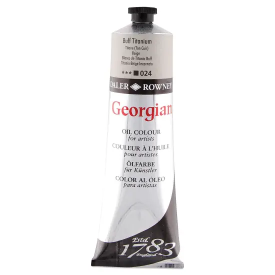 Daler-Rowney Georgian Oil Color - Buff Titanium, 225 ml tube {1}
