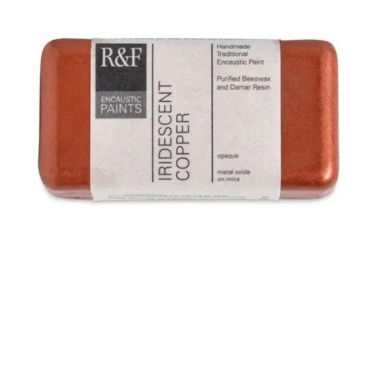 R&F Encaustic Paint Block - Iridescent Copper, 40 ml block {2}