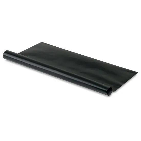 Lineco Leather Book Cloth - 17" x 19", Gloss Black, Rolled Sheet {1}