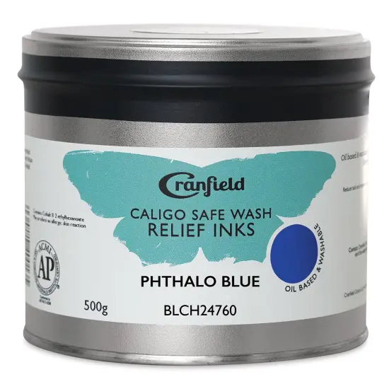 Cranfield Caligo Safe Wash Relief Ink - Phthalo Blue, 500 g {1}