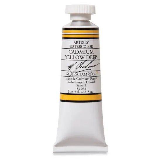 M. Graham Artists' Watercolor - Cadmium Yellow Deep, 15 ml Tube {1}