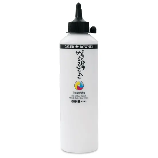 Daler-Rowney System3 Fluid Acrylic - Titanium White, 500 ml {1}