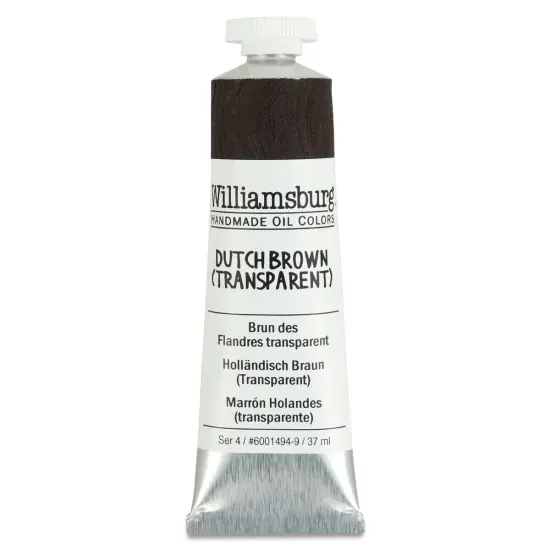 Williamsburg Handmade Oil Paint - Dutch Brown (Transparent), 37 ml tube {1}