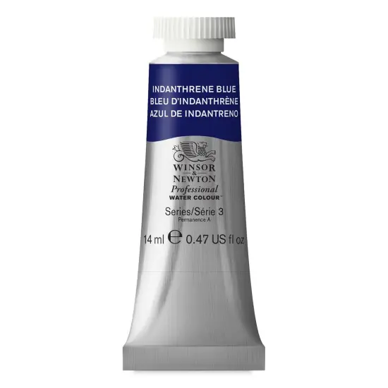 Winsor & Newton Professional Watercolor - Indanthrene Blue, 14 ml Tube {1}