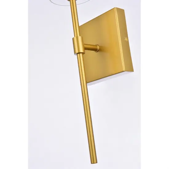 Elsreth 1 light brass wall sconce {5}