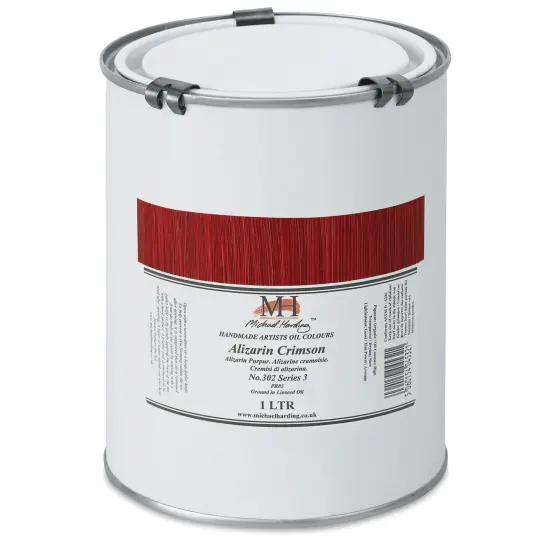 Michael Harding Artists Oil Color - Alizarin Crimson, 1 Liter {1}