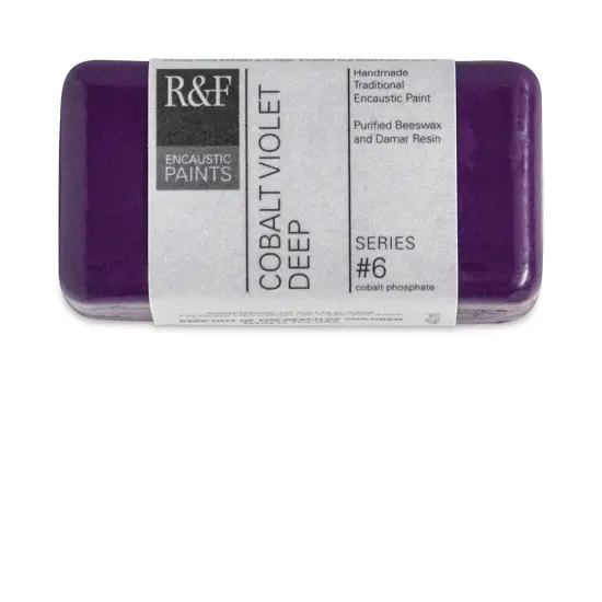 R&F Encaustic Paint Block - Cobalt Violet Deep, 40 ml block {2}