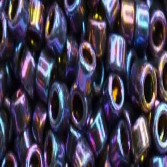 Toho Aiko Cylinder Seed Bead - TB-0515 - High Metallic Mardi Gras {1}