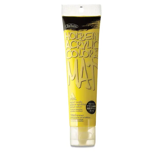 Holbein Mat Acrylic - Yellow, 110 ml tube {2}