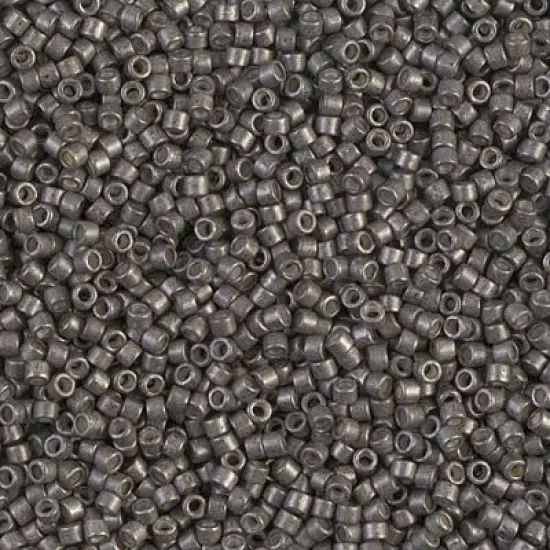 Miyuki Delica Bead 11/0 - DB1186 - Galvanized Semi-Frosted Graphite {1}