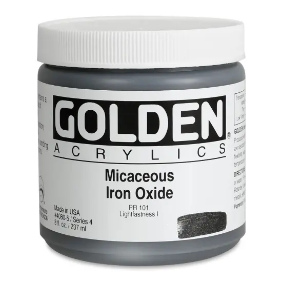 Golden Special Iridescent Acrylics - Micaceous Iron Oxide, 8 oz {1}