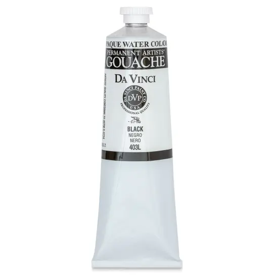 Da Vinci Professional Gouache - Black, 150 ml tube {1}