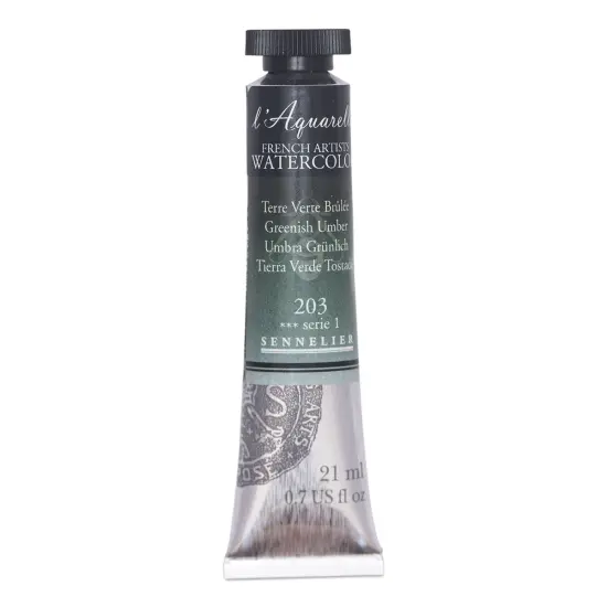 Sennelier French Artists' Watercolor - Greenish Umber, 21 ml, Tube {1}