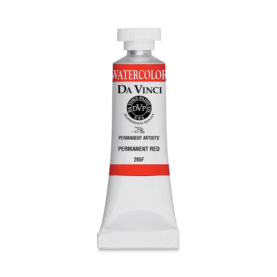 Da Vinci Artists' Permanent Watercolor - Red (Permanent), 15 ml tube {1}