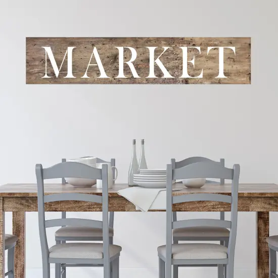 37-Inch Market Wall Stencil | 3794 by Designer Stencils | Word & Phrase Stencils | Reusable Art Craft Stencils for Painting on Walls, Canvas, Wood | Reusable Plastic Paint Stencil for Home Makeover | Easy to Use & Clean Art Stencil {2}