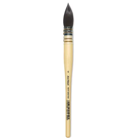 Da Vinci Petit Gris Pur Blue Squirrel Brush - Quill, Short Handle, Size 6 {1}