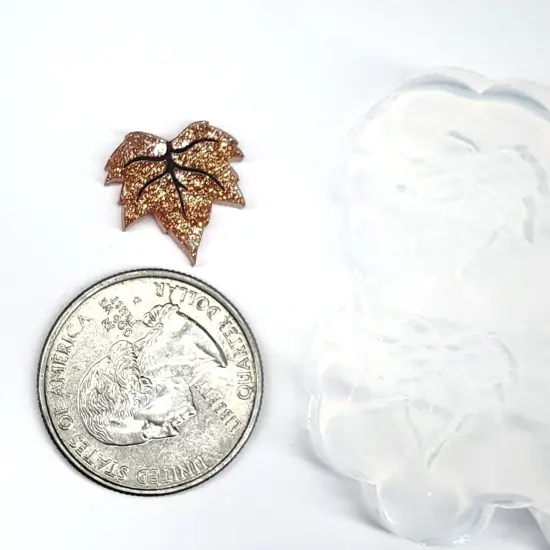 Fall Leaf Maple Stud Earring Mold(A9) {2}