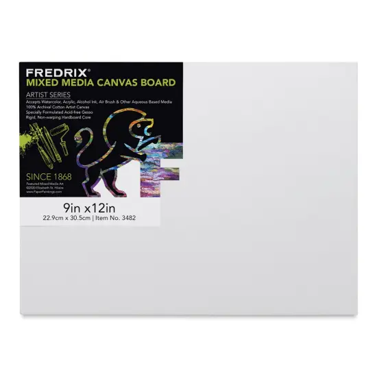 Fredrix Mixed Media Canvas Boards - 9" x 12", 1/8" {1}
