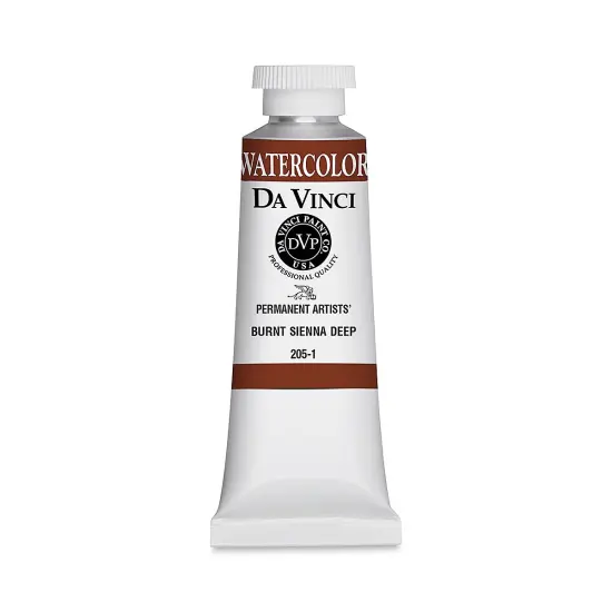Da Vinci Artists' Permanent Watercolor - Burnt Sienna Deep, 37 ml tube {1}