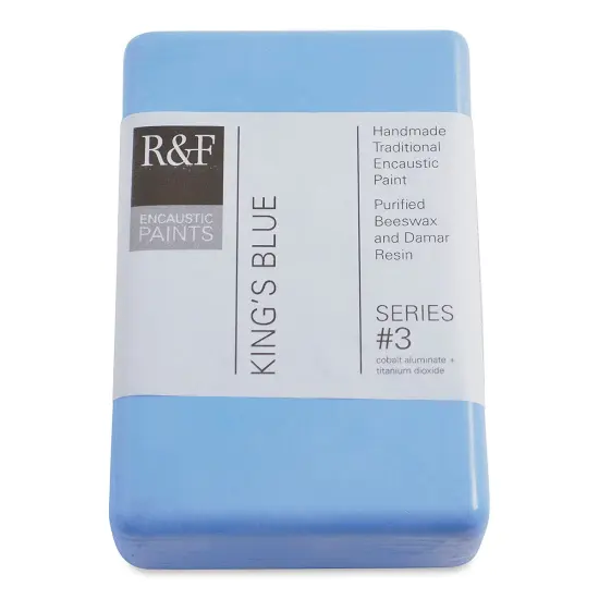 R&F Encaustic Paint Block - King's Blue, 333 ml block {1}