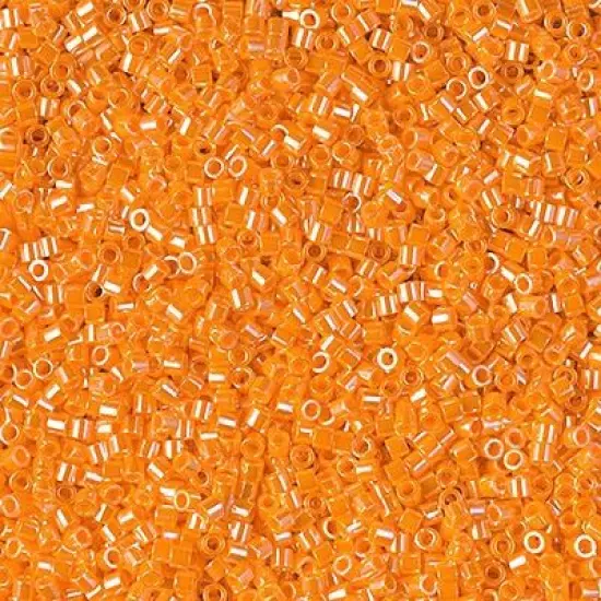 Miyuki Delica Bead 15/0, DBS1563, Opaque Mandarin Luster {1}