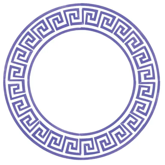 Large Greek Key Circle Wall Stencil | 3280A by Designer Stencils | Pattern Stencils | Reusable Stencils for Painting | Safe & Reusable Template for Wall Decor | Try This Stencil Instead of a Wallpaper | Easy to Use & Clean Art Stencil Pattern {1}